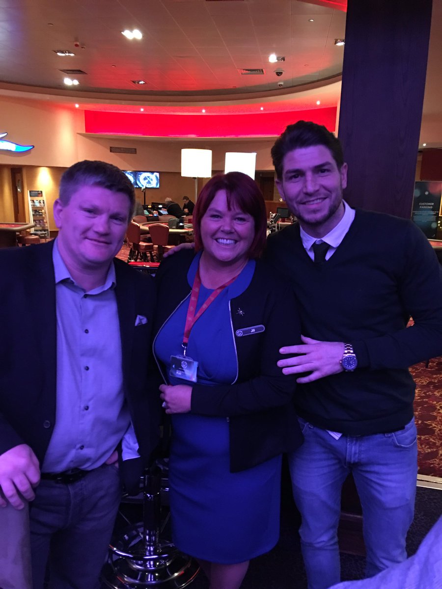 Great to see Jill at <a href="/GCBlackpool/">Grosvenor Blackpool</a> after the gym opening with <a href="/HitmanHatton/">Ricky Hatton MBE</a> 👊