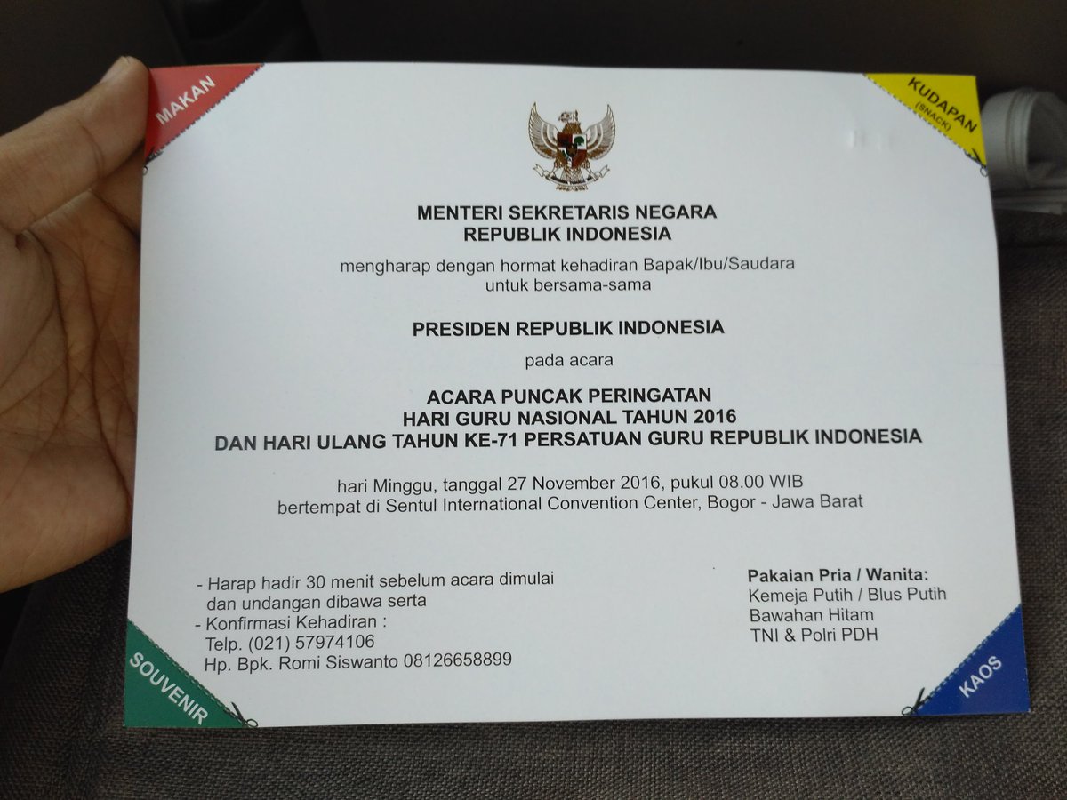 arizrwandi's tweet photo. Puncak acara Hari Guru Nasional &amp; Ultah PGRI ke -71 #sentulICC #bogor https://t.co/O65hyFoH91