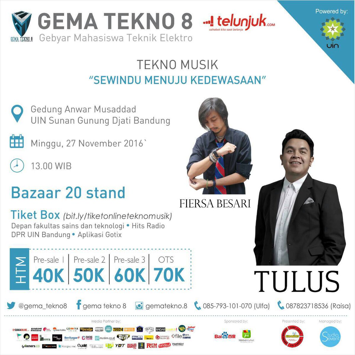 FiersaBesari's tweet photo. Hari ini, merapat ke UIN SGD. Kami bermain pukul 15 WIB https://t.co/irAjeU19as