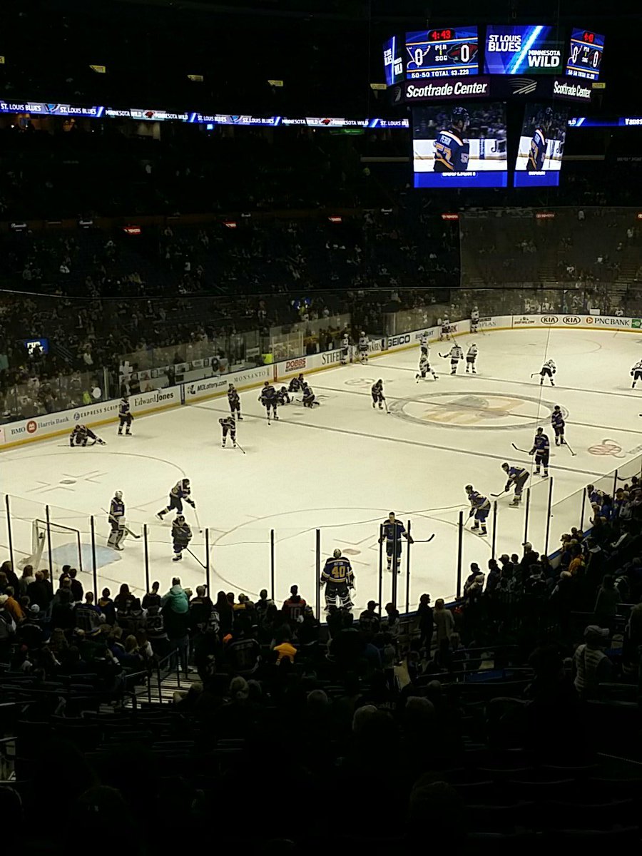 Coach_Drury's tweet photo. Drop the puck! Watching the Blues for Kelly's birthday. @StLouisBlues #Always29 https://t.co/L7HXaYsHoA
