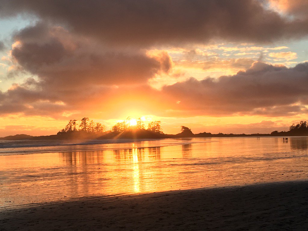 Just enjoyed a beautiful walk on Chesterman Beach, Tofino