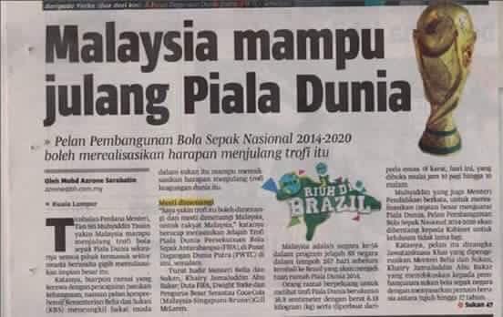 SantaiDanSampah's tweet photo. AFF Cup pun tak lepas ada hati nak julang Piala Dunia. ThisIsPalaBana https://t.co/LJggrWExTC