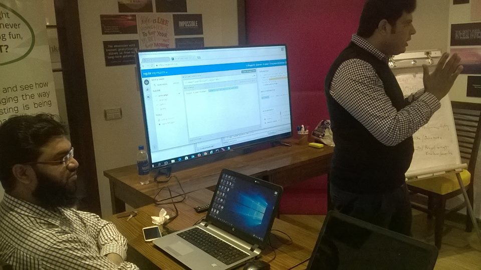 Kualitatem's tweet photo. Participants are learning about Regular Expressions as the 2nd Day of #PerformanceTesting with #JMeter #workshop continues... #KTMTrainings https://t.co/tA8GTVqAeV