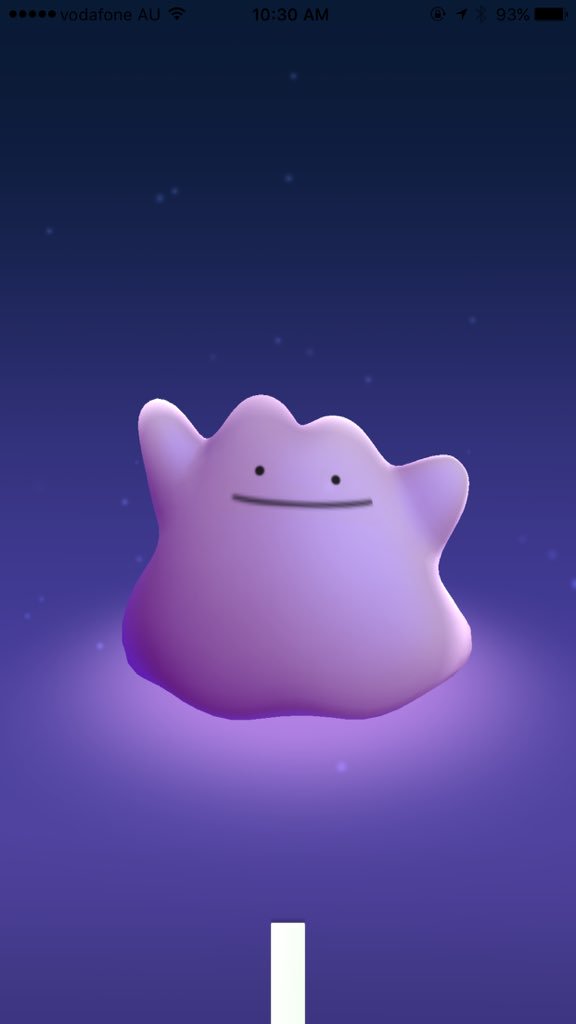 Caught this lil dude in sydney #ditto #pokemongo https://t.co/dkvOJyTJca