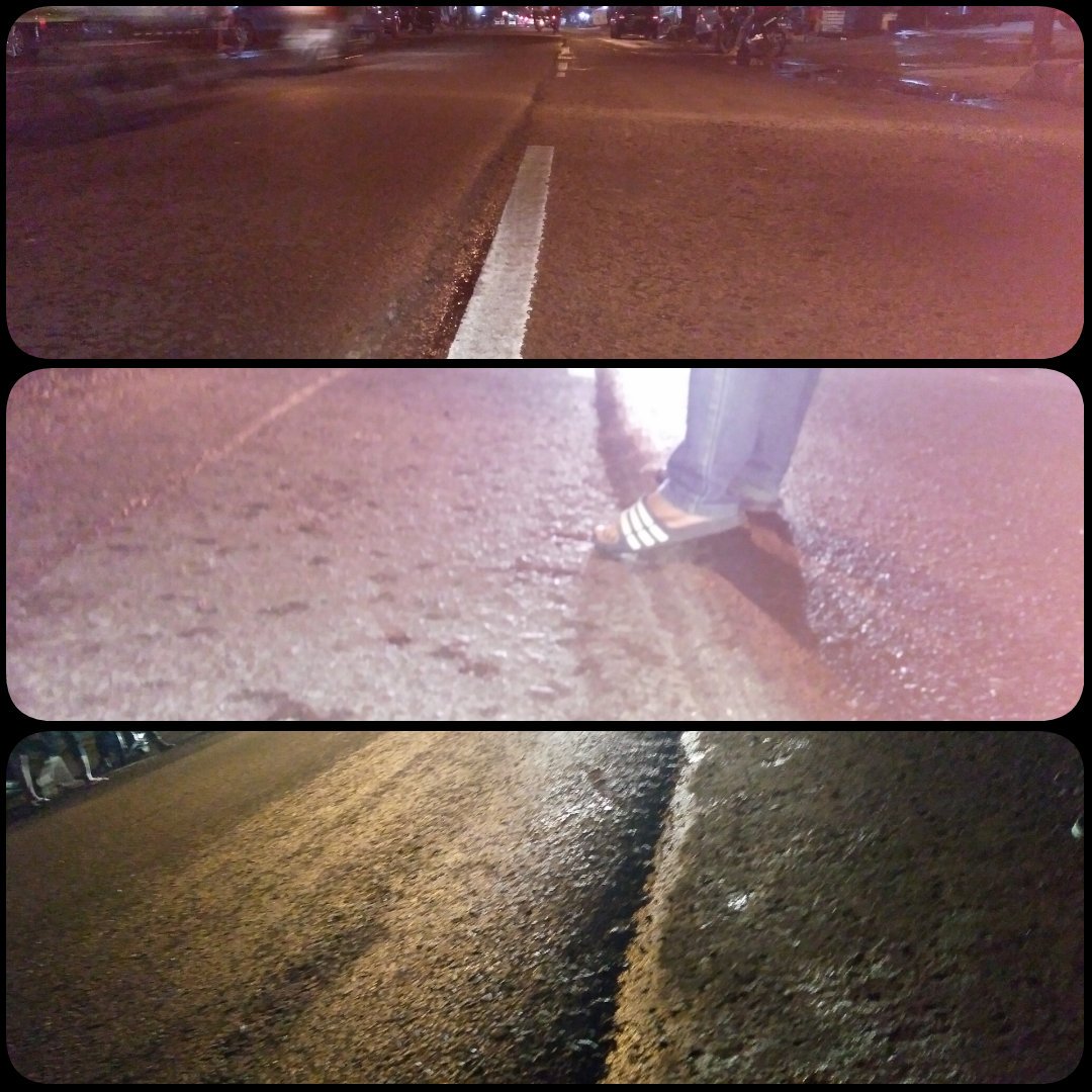 Pengaspalan terbengkalai di Jl.Karapitan, 3 hari ini tlah mengakibatkan kecelakaan krng lebih 20 kendaraan Roda dua