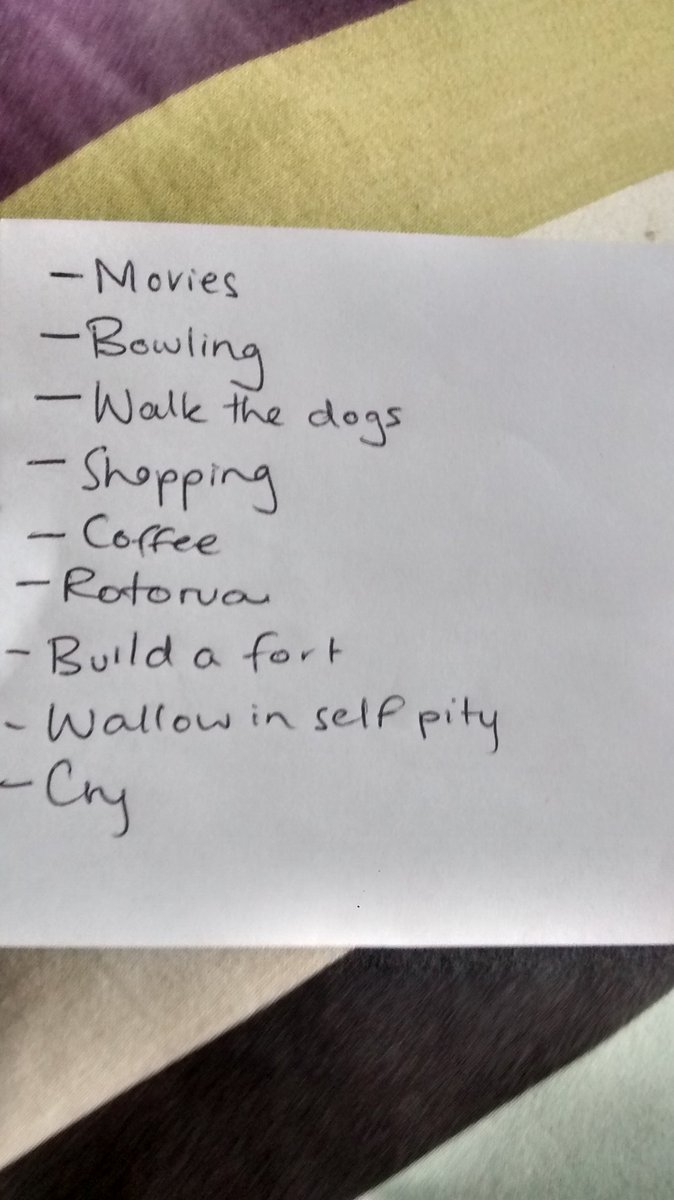 JustCallMeNut's tweet photo. So I found my 'List of Possible Things To Do' when I got bored the week of coming home from my exchange and https://t.co/F3vWBd3hLG