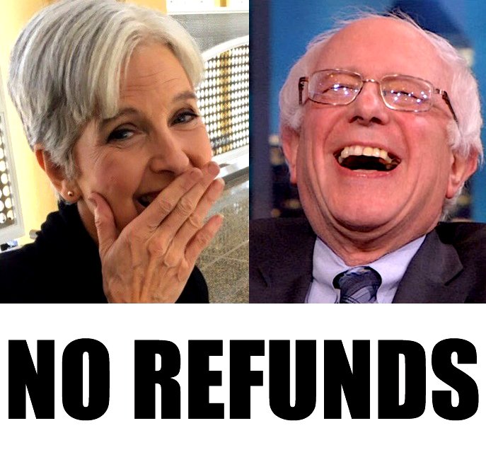 DeliriumLemons's tweet photo. #thickashellchallenge Everyone donating money to @DrJillStein post-election - THICK AS HELL!!!! Pouring your money down a well!!! https://t.co/6jjAfQOthr