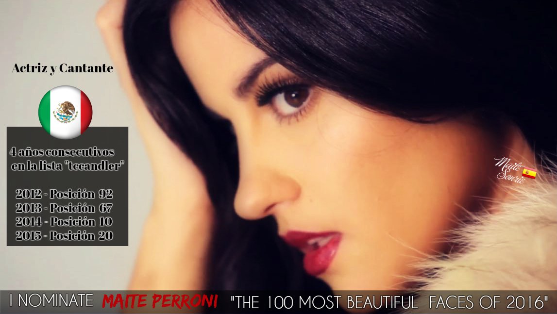 MaiteSonrieESP's tweet photo. @tccandler I nominate Maite Perroni (@MaiteOficial) for #100MostBeautifulFaces2016 https://t.co/30kXbwbI0z