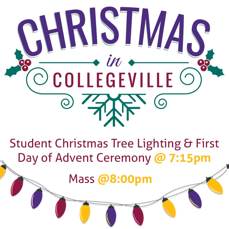 SJC_Pumas's tweet photo. Christmas in Collegeville celebrations continue this evening, see you at 7:15pm at outside of Halleck! https://t.co/5uDphz1F3e
