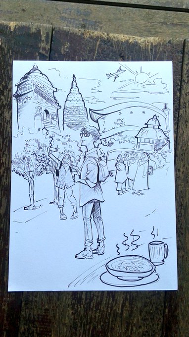 Obligatory jogja trip sketch 