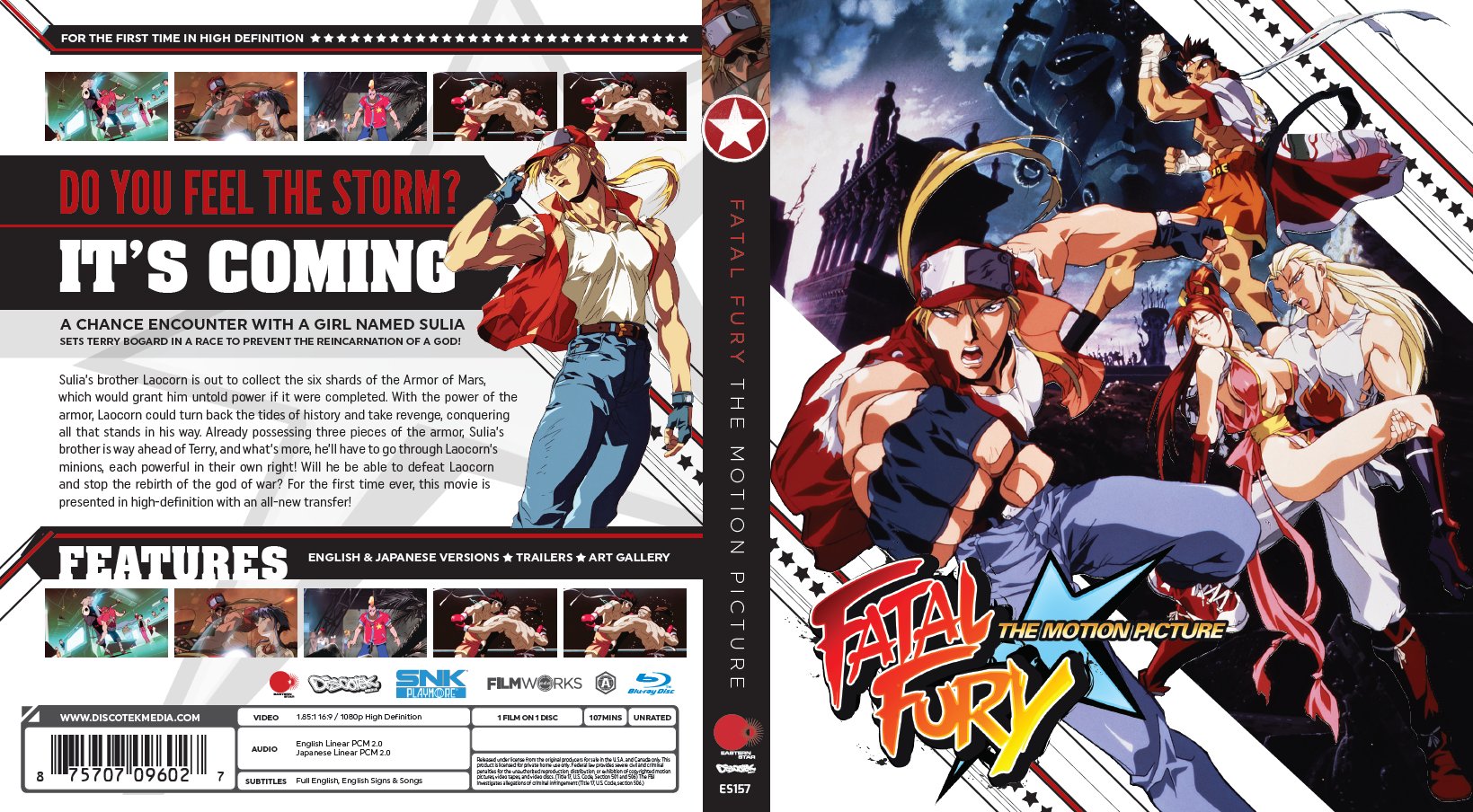 Fatal Fury The Movie Blu Ray [Blu-ray]