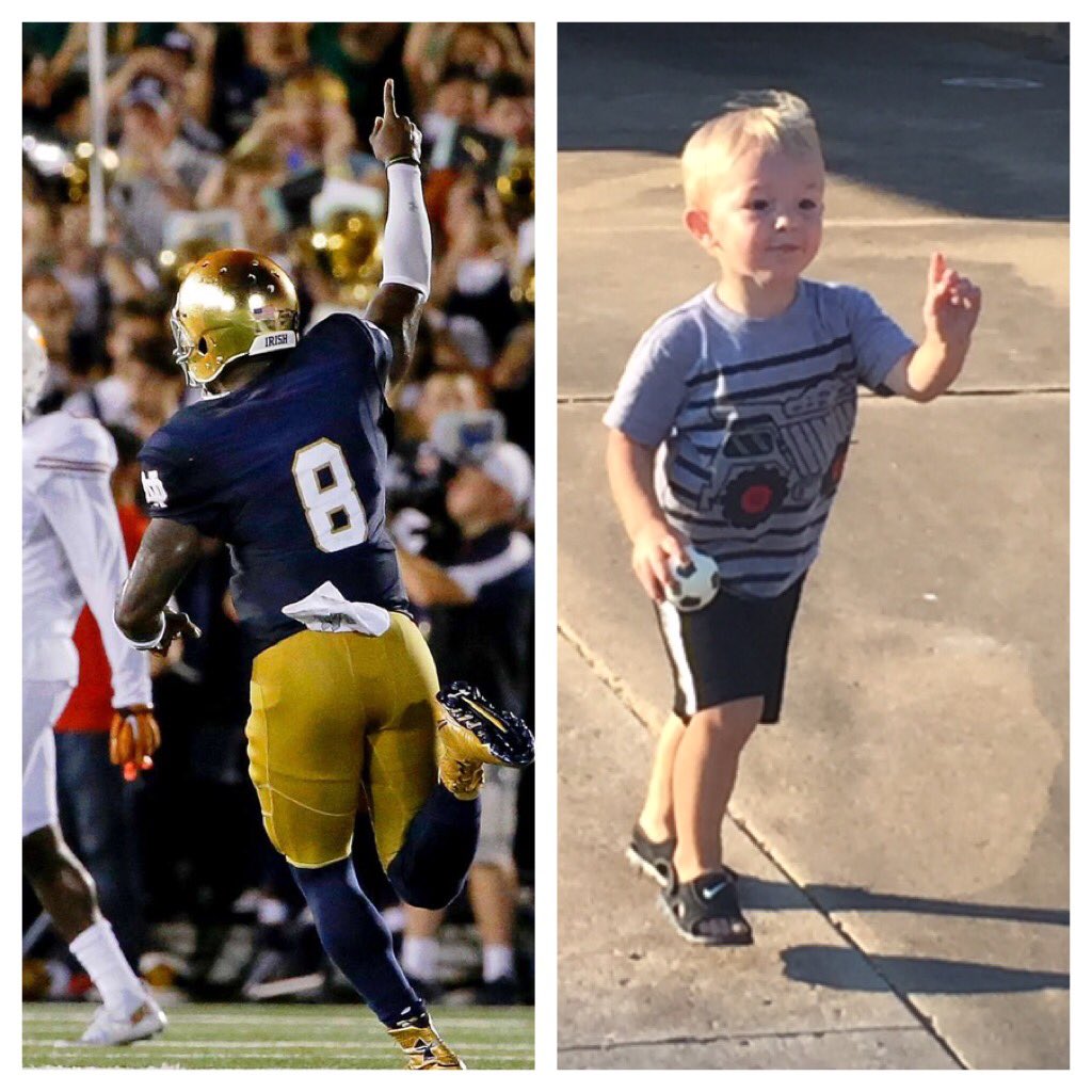 derekrasmussen's tweet photo. Humble,hard worker,resilient, infectious,and winner.No better way to describe @Lucky9Lefty #NotreDame #TeamZaire #LittleEyes #BeLikeLeek https://t.co/6NtcmpVYqW