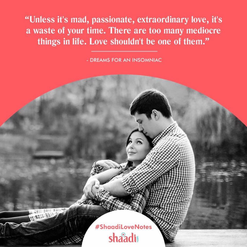 ShaadiDotCom's tweet photo. Love is calm and peaceful.. Said no one ever! #ShaadiLoveNotes https://t.co/bxtztG3w6h