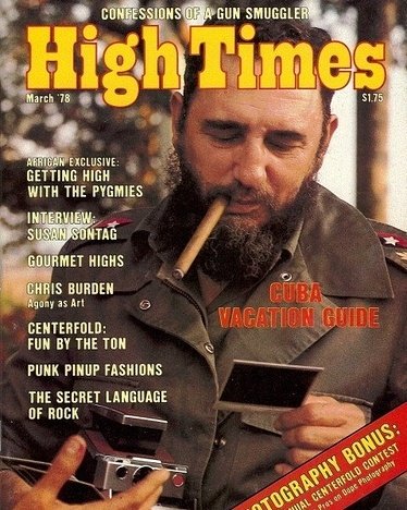 HIGH_TIMES_Mag's tweet photo. Fidel Castro burns out at the age of 90. 💀#throwback HIGH TIMES March 1978. The Peoples Guide to Cuba
#fidelcastro https://t.co/dxrU3NDEhf