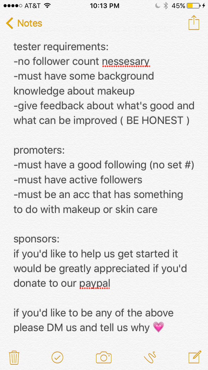promoting, testing, and sponsoring ✨