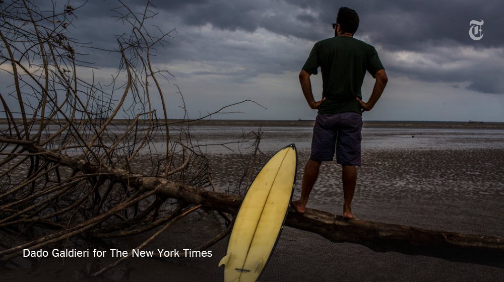 nytimes's tweet photo. Brazil's surfers lament the demise of Amazon's mighty waves https://t.co/gQuDjxpUav https://t.co/BuCMun5QhB