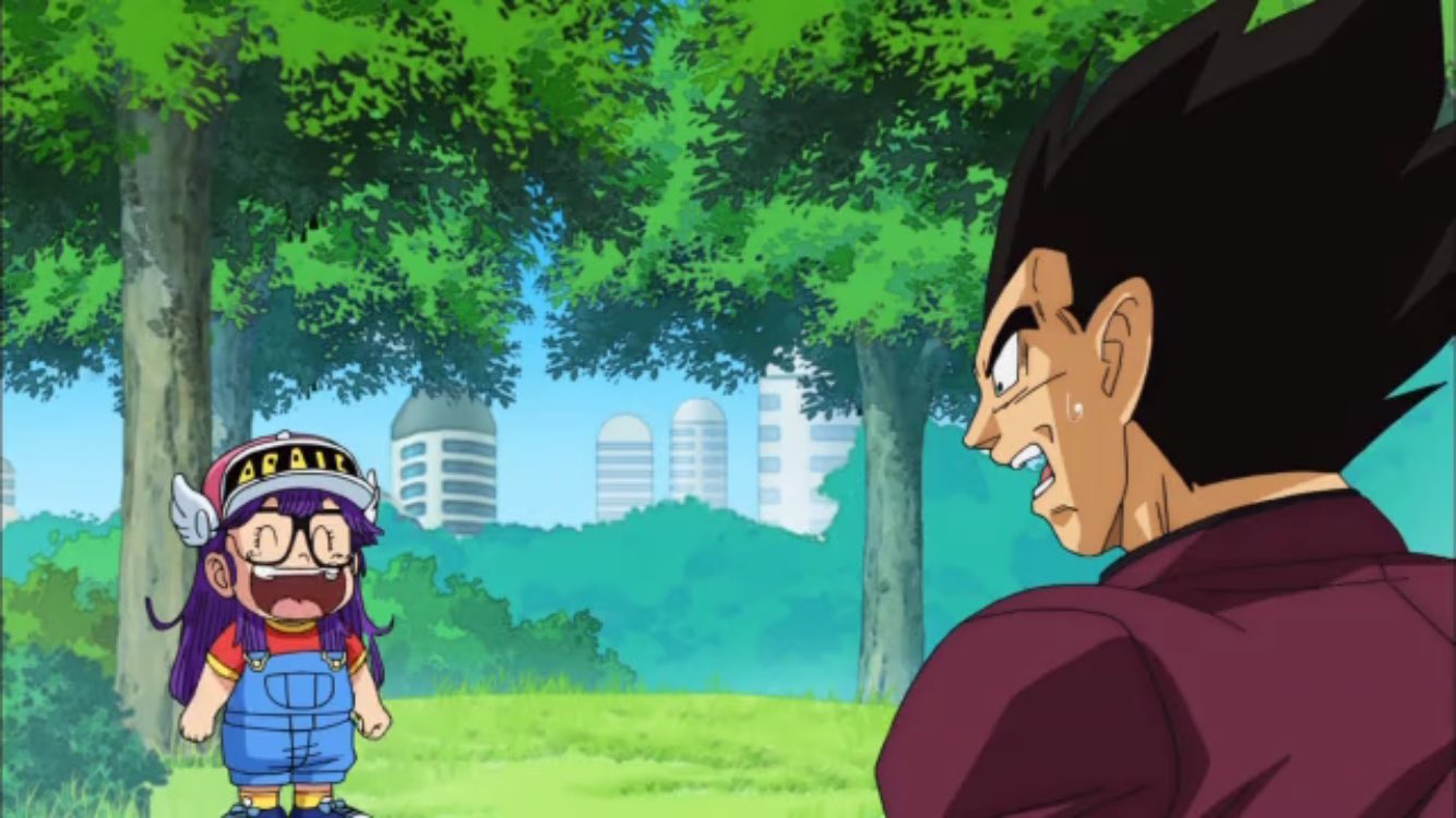ｙ 特撮は俺の生き甲斐 次回予告 ドラゴンボール超 第69話 ベジータとアラレちゃん初対面 からのベジータがアラレちゃんを 吹っ飛ばす アラレちゃんの頭と体が 怖いよ笑 悟空もアラレちゃんを相手に 超サイヤ人ブルーになって本気を出すのか って