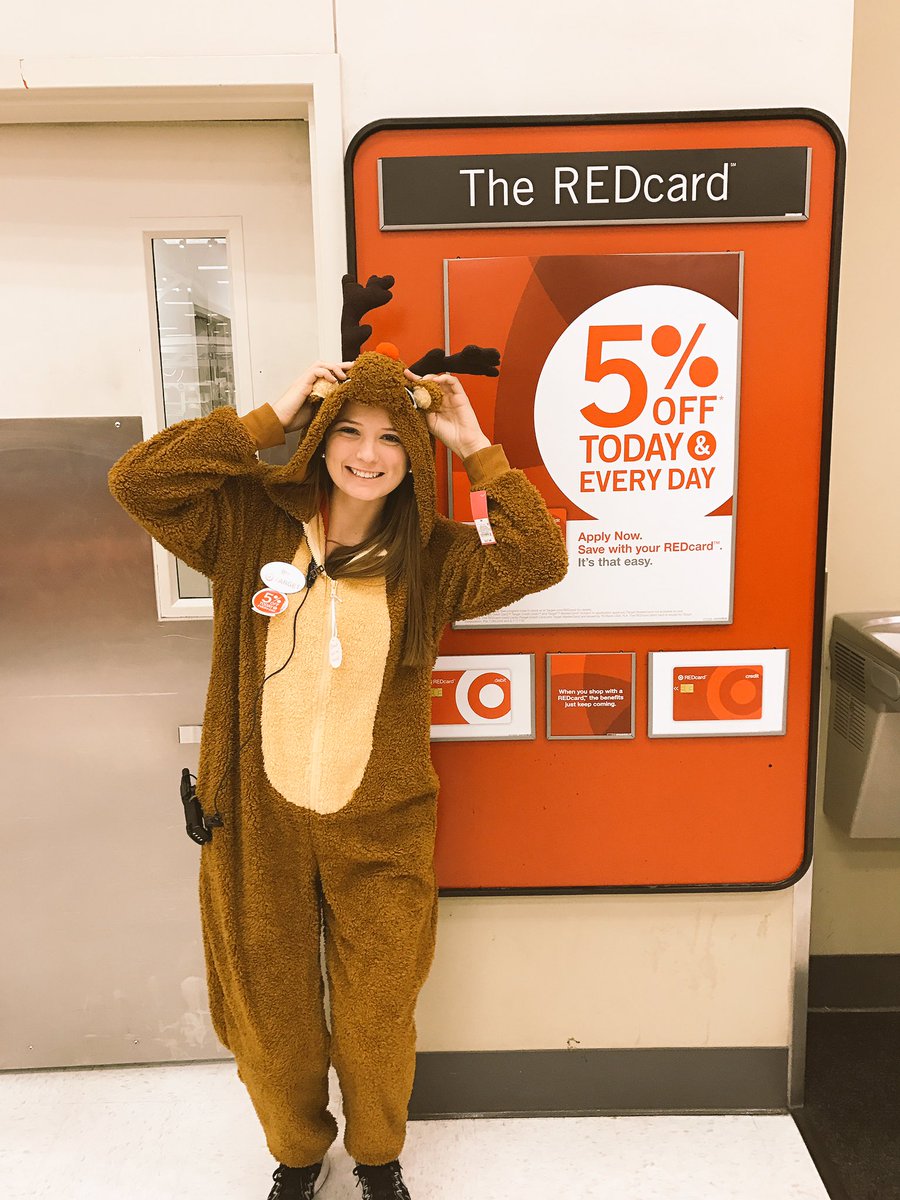 Rudolph the REDcard Reindeer was spotted at the Mighty Midway tonight!! Spreading some REDcard cheer to the team! 🎯🎉