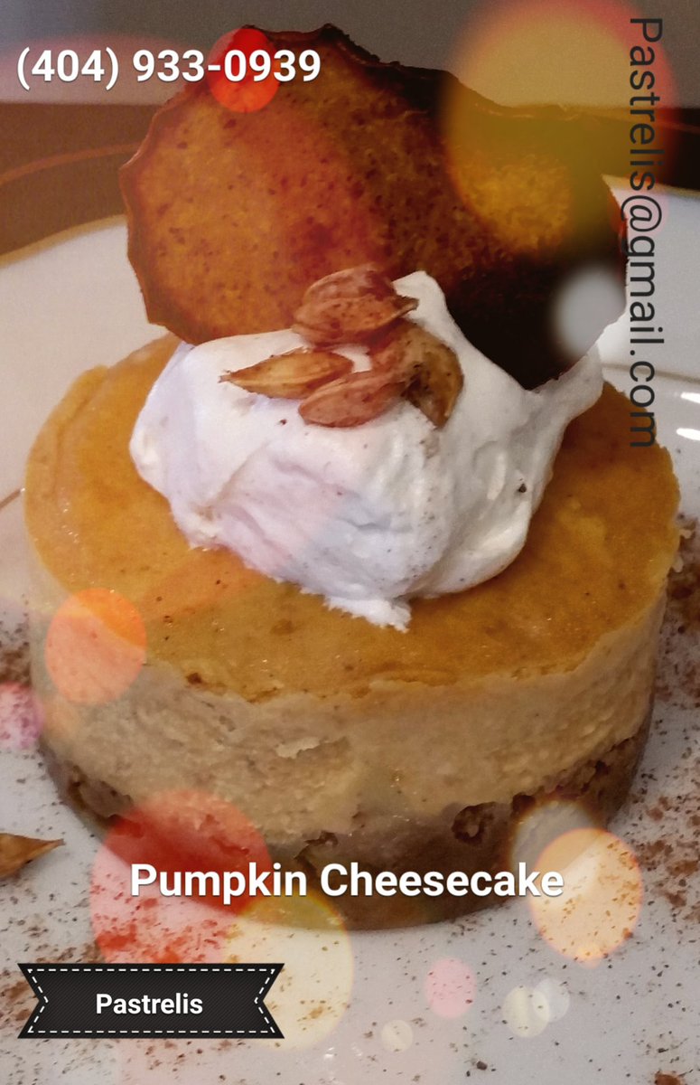 pastrelis's tweet photo. Pumpkin Cheesecake  $21/6 ct https://t.co/RoJQ6G9aUr