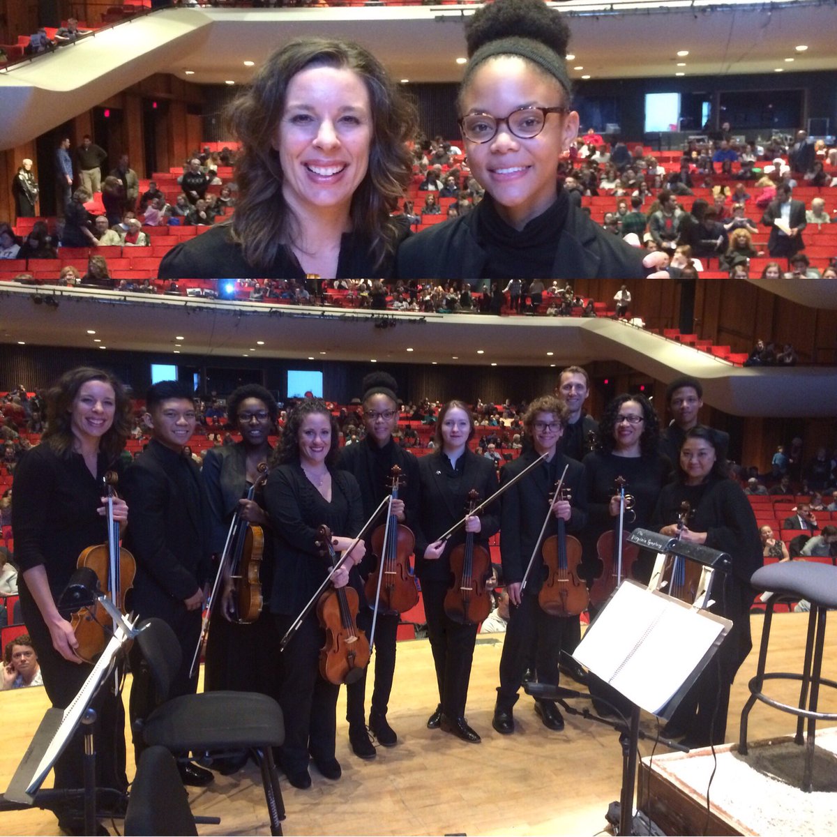 jocypsmith's tweet photo. Super fun! Music of Home Alone with GSA students. @VSOMusicians @VASymphony @VaArtsFest @TheGovSchl  #GoVSO https://t.co/o8JUmiP2WC
