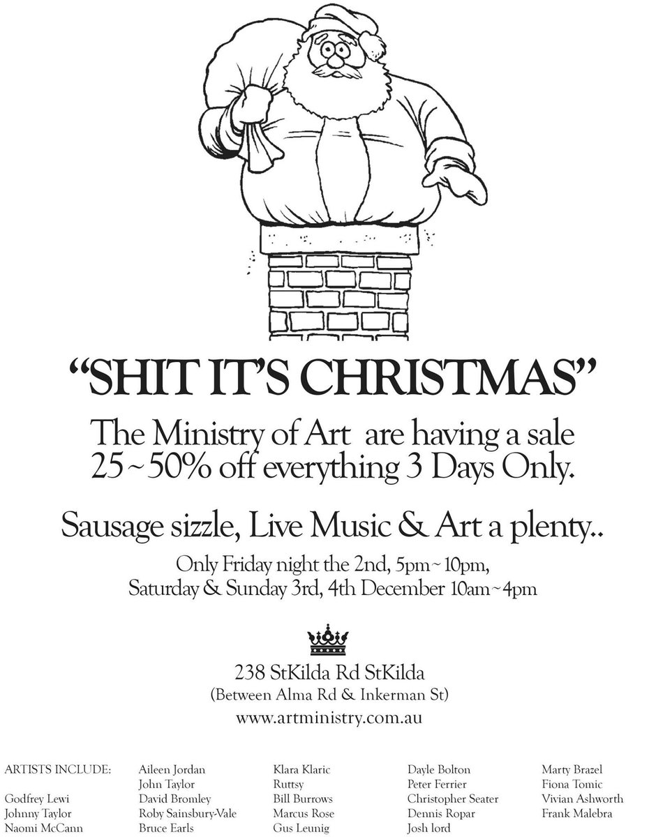 MinistryofArt2's tweet photo. Art sale next weekend. Great art at Sale prices- 238 St.Kilda Rd St.Kilda - come on down! https://t.co/3dXgpRq65u