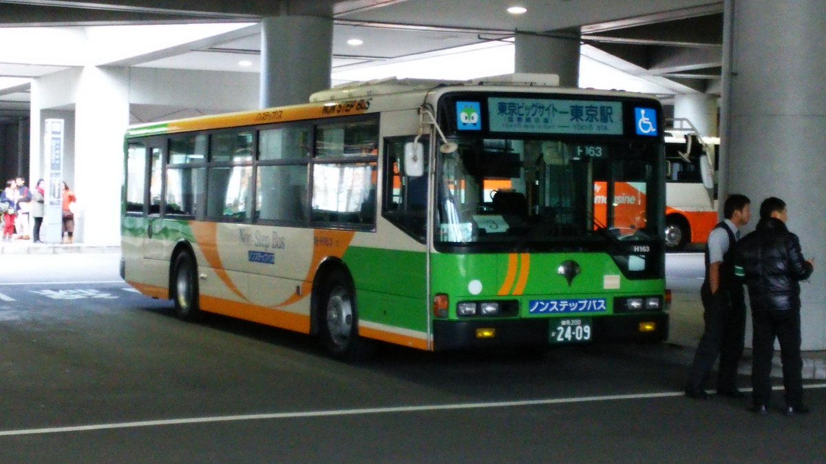 ついにN-H163も引退か…。 都営バスの幕MPの中で一番追っかけた車両でも