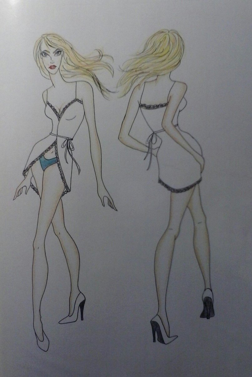 TamArtCreate's tweet photo. #LateNightVibes #SexyLingerie #MiniRobeFashionDrawingDesignByMe https://t.co/JAa6TnW3Zi
