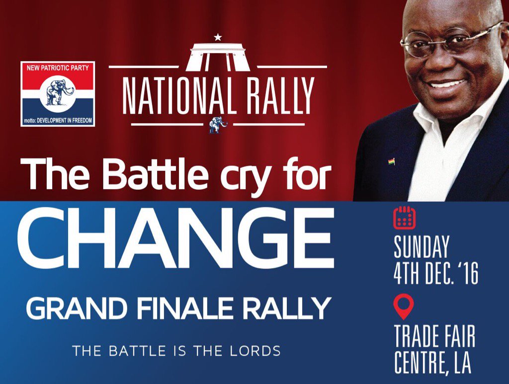 skkutu's tweet photo. #NppNationalRally 
#4thDecember2016
#AdoptApollingStation 
#VoteForChange 
#VoteNanaAddo https://t.co/hlTaCHiXt1