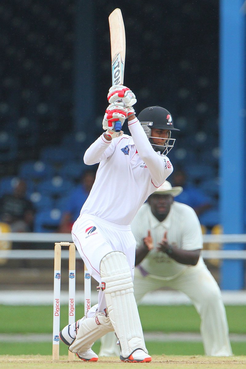 redforcecricket's tweet photo. Isaiah Rajah shows class on debut against Leeward Islands https://t.co/huU4JSmFt3 #redforce #TTvLI https://t.co/ejDO5i0MSz