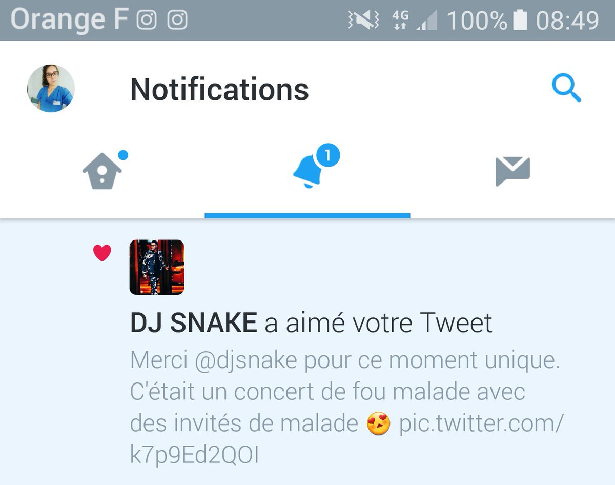 Marjo_Gibert's tweet photo. Dj snake qui aime mon Tweet 😏😏😍 https://t.co/iWWNltEzhE