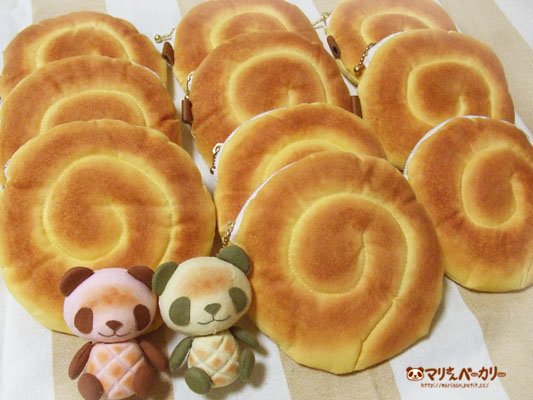 マリさんベーカリー　パンダロールのポーチセット マリさんベーカリー パンダロールのポーチセット マリさんベーカリー