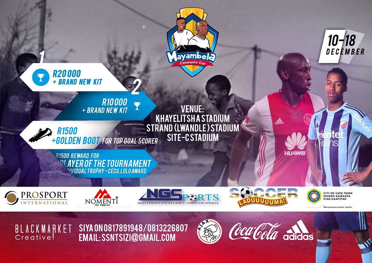 MrNtsizi's tweet photo. As we unearth young talent. Promoting local football. The @MayambelaCup 10-18 December. https://t.co/LBYU0GdPWH