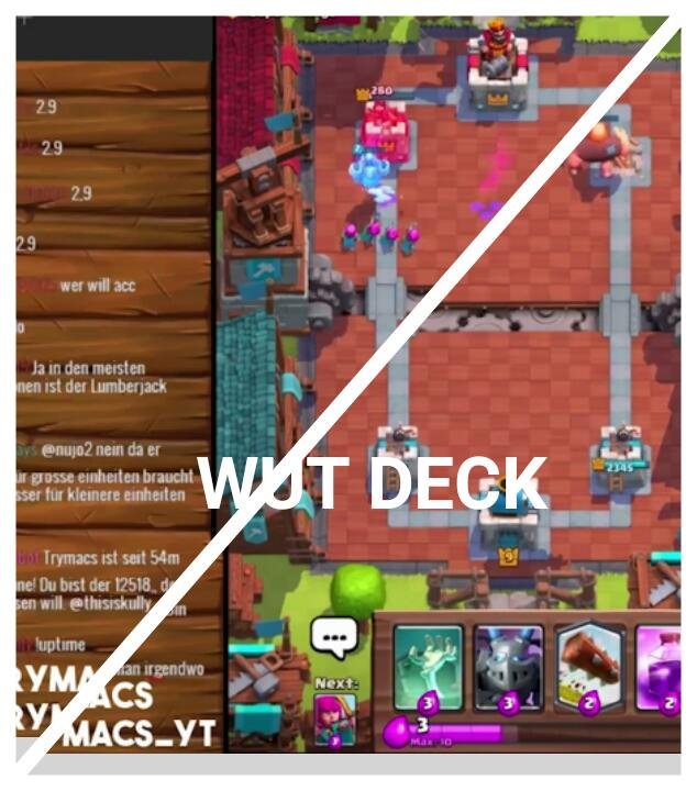 Trymacs_Fan's tweet photo. Trymacs sein Wut deck =OP https://t.co/2YhIRwAmA8