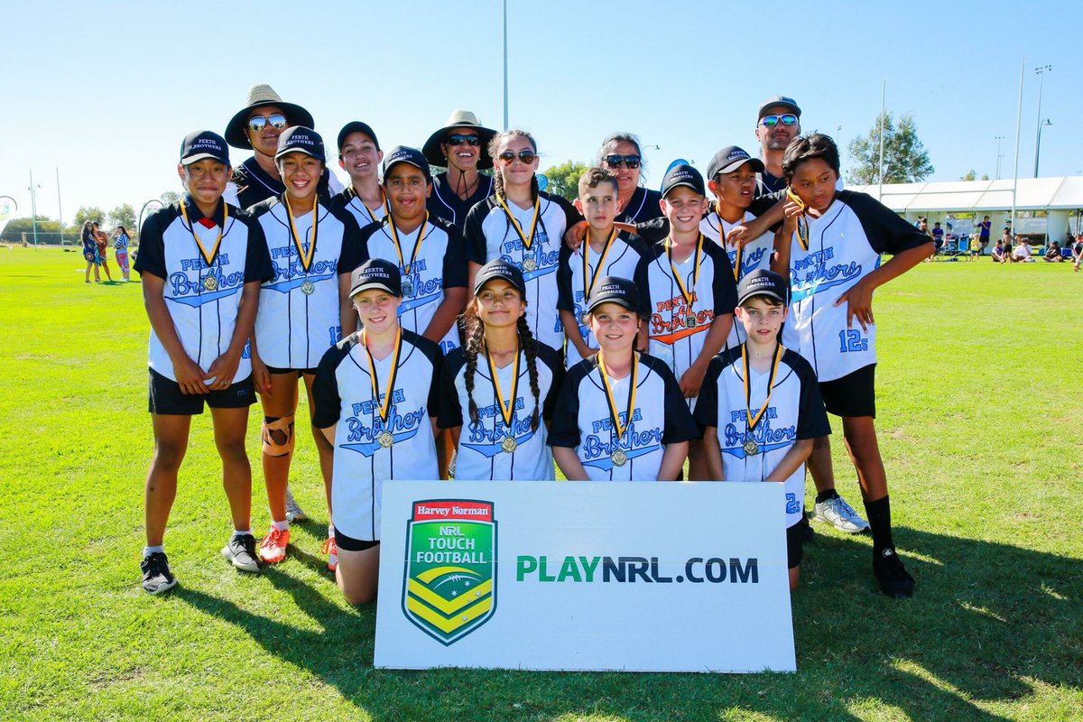 touchfootballwa's tweet photo. Congratulations @perthbrothers1 12s & Under Mixed and 15 & Under Girls Champions #LiveLighter #WAJSC https://t.co/elrMYFy7Bi