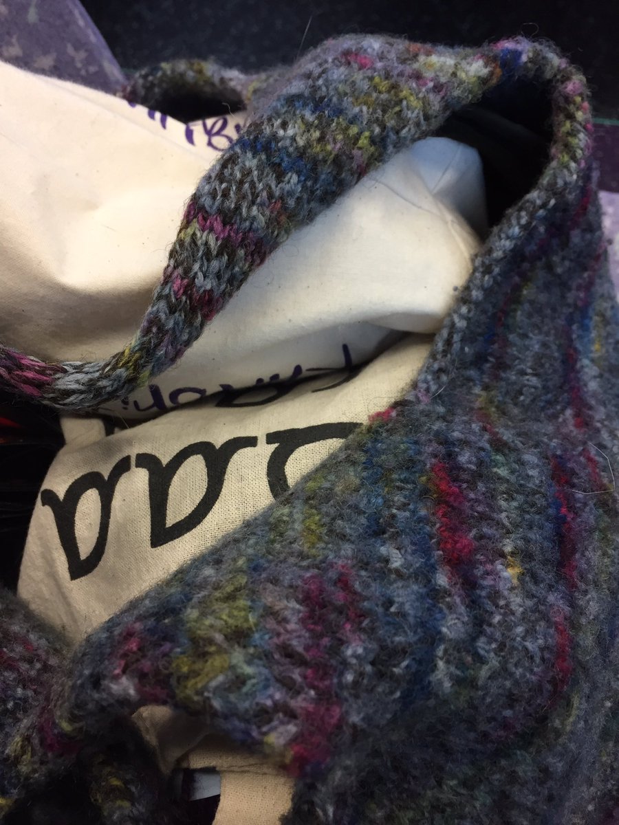 jane_brumwell's tweet photo. Seriously in trouble when going to a knitting & stitching show with a bag of wool!! Well, I need to knit on the bus there! #knittingfool https://t.co/o5oHPELohZ