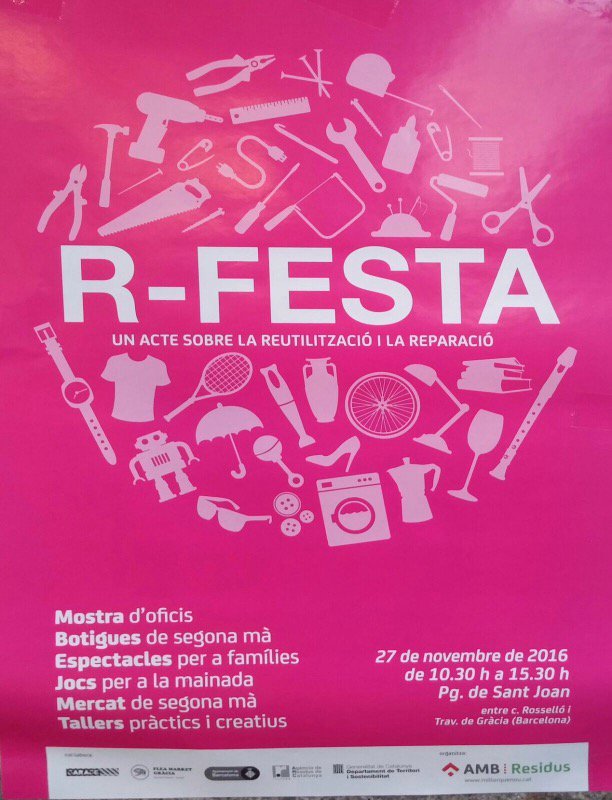 EcoEstiloEs's tweet photo. Mójate y ven a la #Rfesta a disfrutar en #familia de #juegos y #talleres para reparar @millorquenou #prevencioresidus #residuscat https://t.co/BYjWvLTRa6