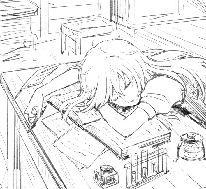 疲れ魔理沙 