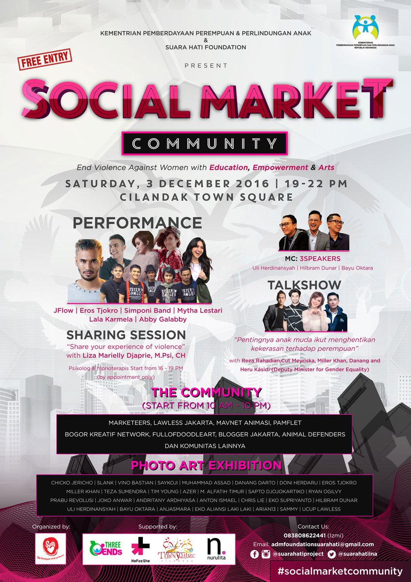 #socialmarketcommunity #suarahatiproject #suarahatifoundation #speakup #eventjakarta #eventjkt #jakartaevent #decemberevent #stopviolence