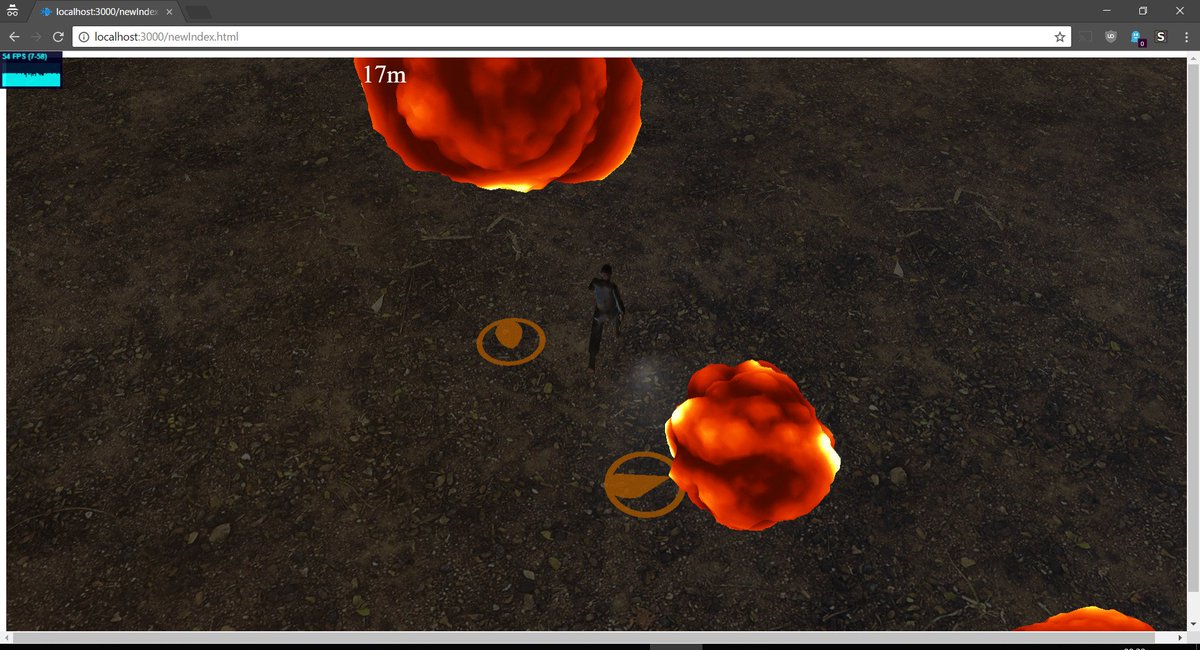 pdgamejam's tweet photo. Alex P from Romania attending remotely is working on this game where you have to run from Fireballs from a deadly Dragon #PDGameJam https://t.co/C9AFPFMrRp