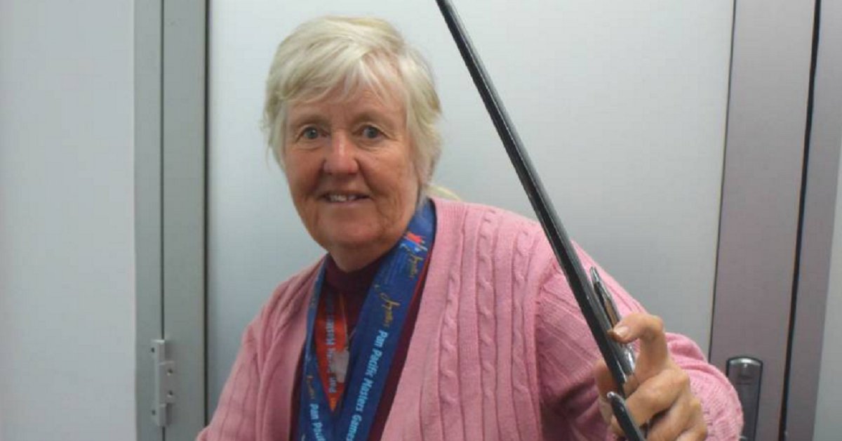 PanPacMasters's tweet photo. Desie Kearsey was the oldest female competitor in the #PPMG16 taekwondo competition, but that didn’t stop her. https://t.co/ih0mq7TbDL https://t.co/r6aHDsSJ1I
