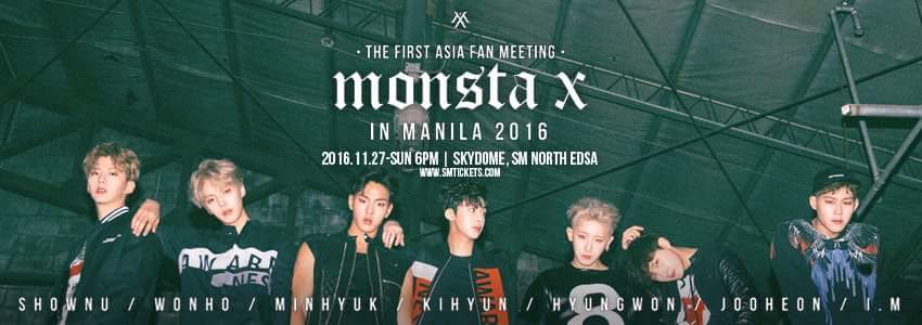 Monsta X First Fan Meeting in Manila tonight at the Skydome, SM North EDSA at 6PM.
Let's have fun and enjoy, PH MONBEBEs! #MonstaXinManila