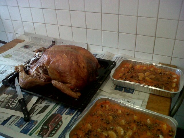 Tacchino e patate dolci. Thanksgiving da Daniela e Victor.
