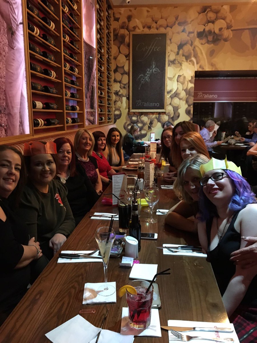 katyandamyrose's tweet photo. We had our Christmas night out lastnight ππβοΈ I think there is a few sore heads this morning!! #TuHamilton https://t.co/WBex5RM3GF