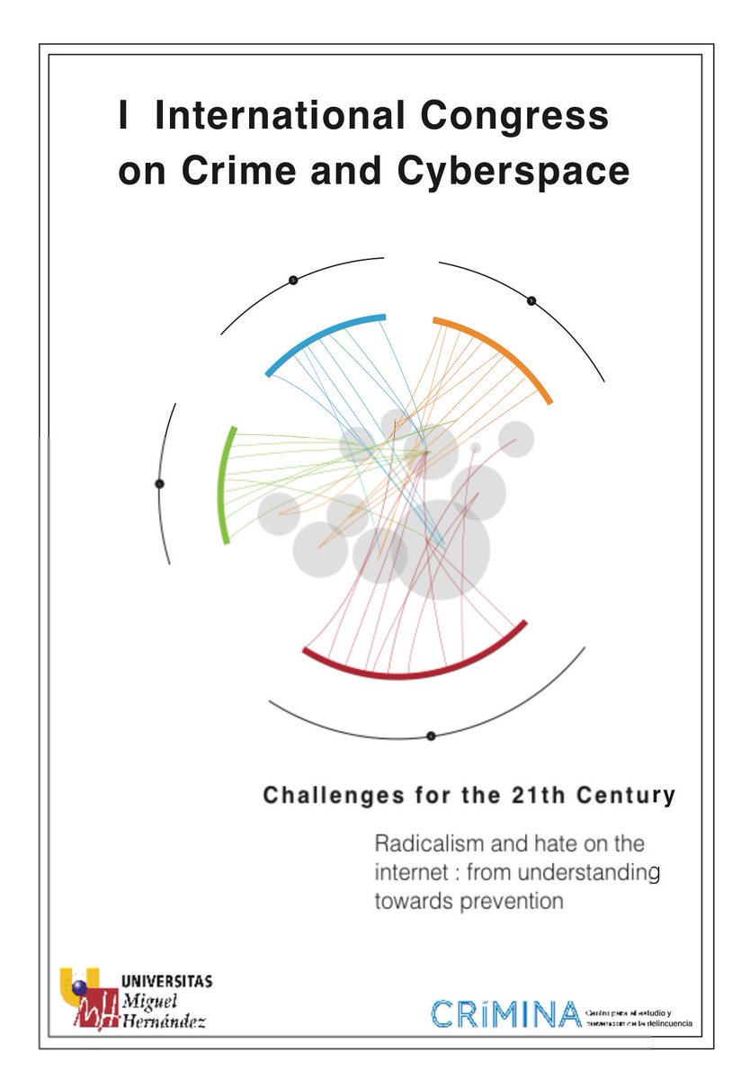 CriminaUMH's tweet photo. I INTERNATIONAL CONGRESS ON CRIME &amp; CYBERSPACE | Próximos días 1-2 Dic en @UniversidadMH #Radicalism #HateSpeech #criminología https://t.co/4NcVAxEDyP
