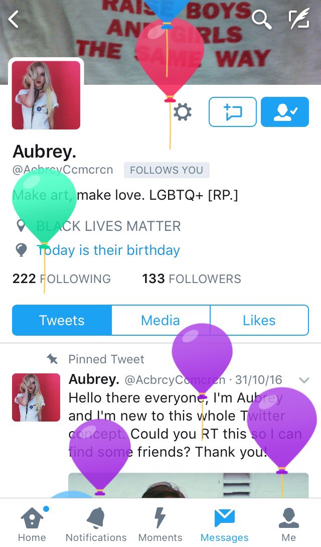 Happy birthday <a href="/AcbrcyCcmcrcn/">Aubrey.</a>