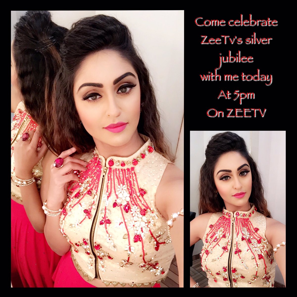 krystledsouza's tweet photo. Tune into @zeetv at 5pm and let's all celebrate Zee's 25th birthday together 🎉 https://t.co/zEnPPBjA46