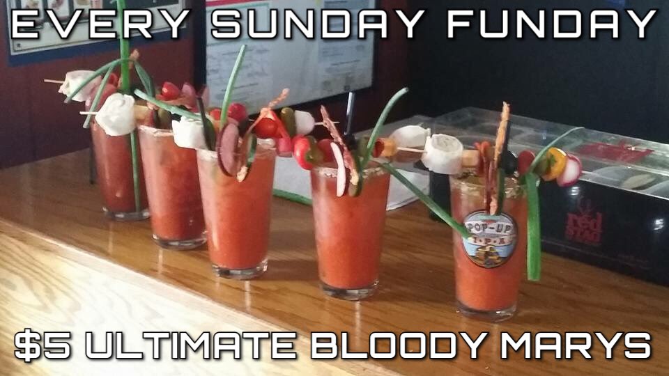 CrossbonesBar's tweet photo. Stop in today and get one of these fantastic Bloody Marys from Maria for just 5 bucks! Open at noon. @HitThatDive1 @South_Omaha https://t.co/r1saTdb0fF