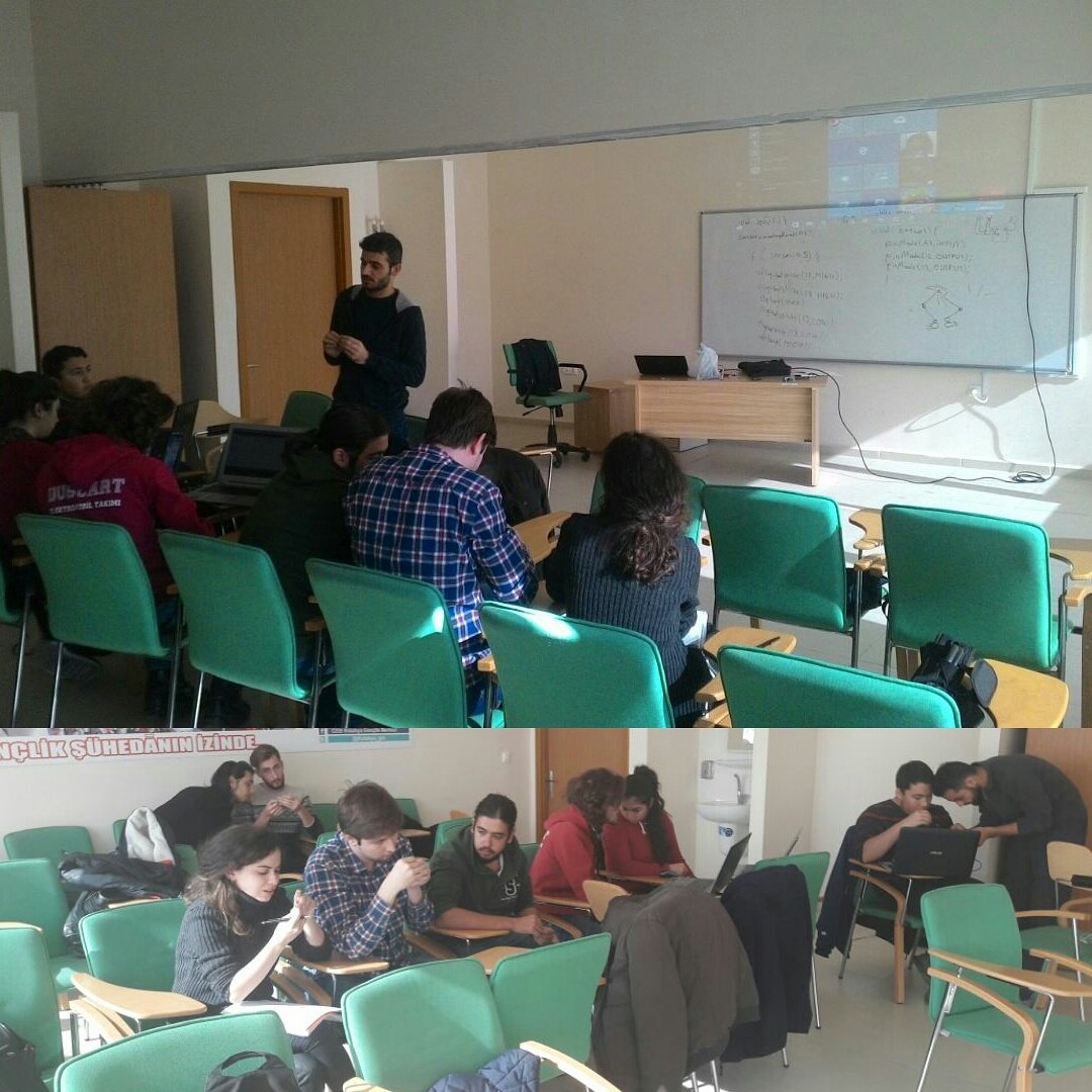 Elektrik birimimizin Ardunio eğitiminden görüntüler.