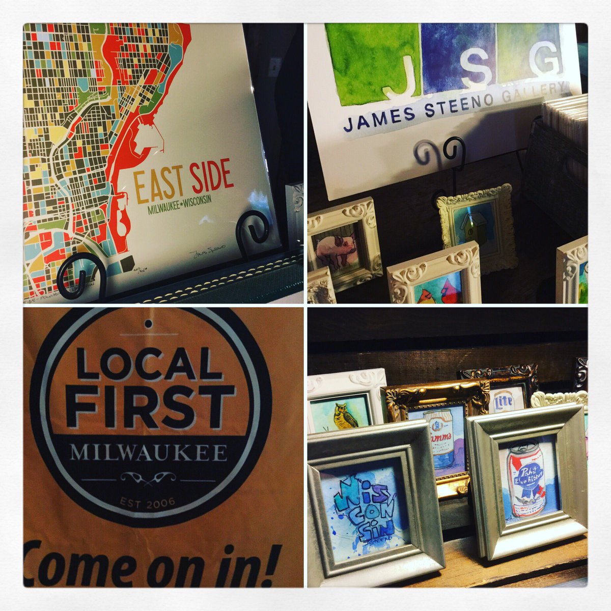 sjgart2013's tweet photo. @localfirstmke Buy #local Gift Fair today til 3pm! #locallovemke #shopmke2016 #midwest #shoplocal #shopsmall https://t.co/k0zN1jnz9W