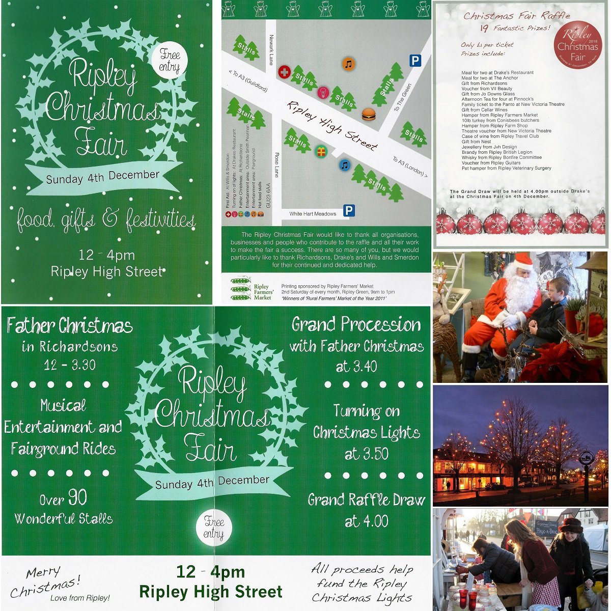 Free #Ripley #ChristmasFair,4 Dec,12-4pm 90+stalls #FatherChristmas #Raffle Lights Music #funfair Procession #surrey facebook.com/events/1157222…